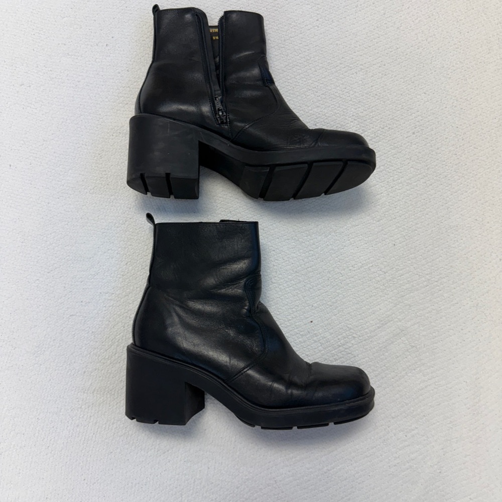 Chic Black Heeled Ankle Boots